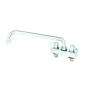 T&S 5F-4CLX10 Workboard Faucet, 4 Inch, Deck Mt., 10 Inch Swing Nozzle, Laminar Outlet Device | AU2MYG