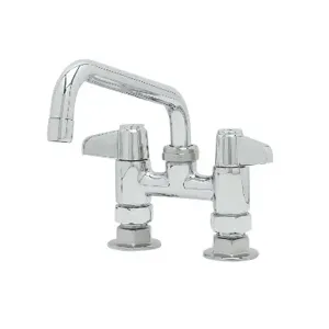 T&S 5F-4DLS06 Faucet, 4 Inch, Deck Mt., Swivel Base, 6 Inch Swing Nozzle | AU2MYW