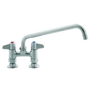 T&S 5F-4DLS10 Faucet, 4 Inch, Deck Mt., Swivel Base, 10 Inch Swing Nozzle | AU2MYZ