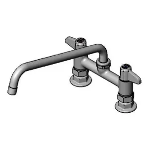 T&S 5F-6DLS10A Faucet, Deck Mt., 6 Inch, 10 Inch Swing Nozzle, 2.2 GPM Aerator | CE4ZTC