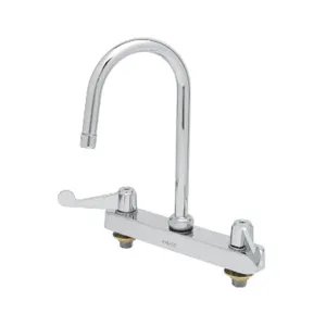 T&S 5F-8CWX05 Workboard Faucet, Deck Mount, With 5-1/2 Inch Swivel Gooseneck | AU2NAZ