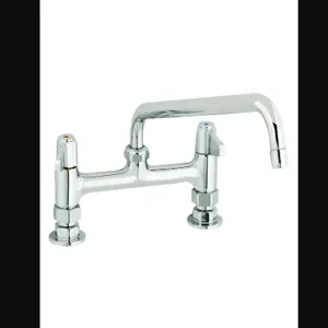 T&S 5F-8DLS08 Faucet, 8 Inch, Deck Mt., Lever Handles, 8 Inch Swing Nozzle | AU2NBJ