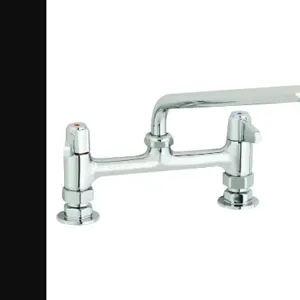 T&S 5F-8DLX06 Faucet, 8 Inch Centers, Deck Mt., 6 Inch Swing Nozzle | AU2NBT