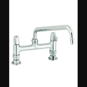 T&S 5F-8DLX10 Faucet, 8 Inch Centers, Deck Mt., 10 Inch Spout | AU2NBV