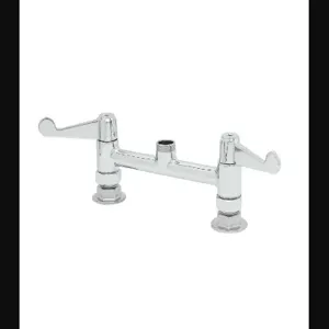 T&S 5F-8DWX00 Faucet, Deck Mount, Swivel Outlet, Less Nozzle, 4 Inch Wrist-Action Handles | AU2NCK