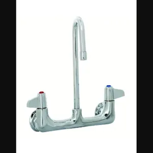 T&S 5F-8WLX03 Faucet, Wall Mt., 8 Inch Centers, 3 Inch Rigid Gooseneck | AU2NDC