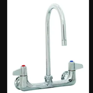 T&S 5F-8WLX05 Faucet, Wall Mount, 8 Inch Centers, 5-1/2 Inch Swivel Gooseneck | AU2NDD