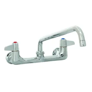 T&S 5F-8WLX06 Faucet, Wall Mt., 8 Inch Centers, 6 Inch Swing Nozzle | AU2NDE