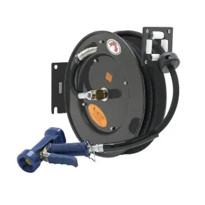 T&S 5HR-222-12 Hose Reel, Open, 3/8 Inch ID x 25 Feet Hose, Front Trigger Water Gun | CE4ZTU