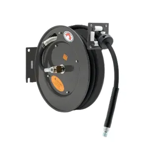 T&S 5HR-222 Hose Reel, Open, Powder Coated Steel, 3/8 Inch ID x 25 Feet Hose | CE4ZTT