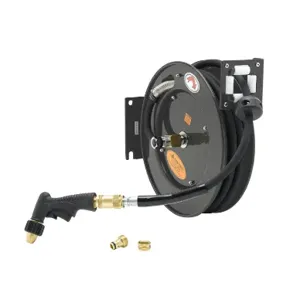 T&S 5HR-232-09-A Hose Reel, Open, 35 Feet of 3/8 Inch Dia. Hose, With Water Gun | AU2NEN