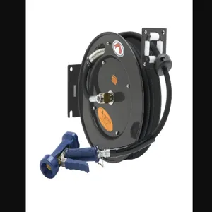 T&S 5HR-232-12 Hose Reel, Open, 3/8 Inch x 35 Feet ID Hose, Front Trigger Water Gun | AU2NEP