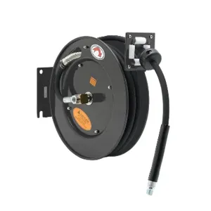 T&S 5HR-232 Hose Reel, Open, Powder Coated Steel, 35 Feet x 3/8 Inch ID Hose | AU2NEH