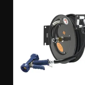 T&S 5HR-242-12-A Hose Reel, Open, 3/8 Inch x 50 Feet ID Hose, Front Trigger Water Gun | AU2NFB