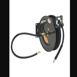 T&S 5HR-242-GH Hose Reel, Open, 3/8 Inch x 50 Feet Hose, 3 Feet Connector Hose | AU2NFD