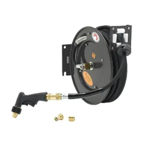 T&S 5HR-342-09-GH Hose Reel, 1/2 Inch x 50 Feet, Spray Gun, 3 Feet Connector Hose | AU2NFK