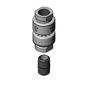 T&S 5PR-VB Vacuum Breaker, 3/8 Inch NPT Inlet And Outlet, 3/8 Inch NPT Close Nipple | CE4ZUK