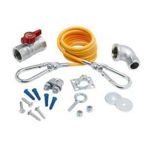 T&S AG-KF Gas Appliance Connectors, Installation Kit, With 1-1/4 Inch Elbow | AV3BBW