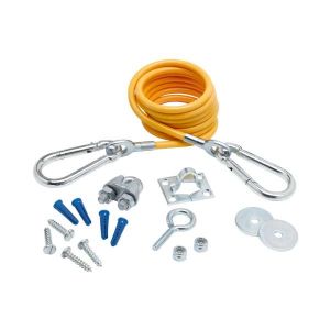 T&S AG-RC Restraining Cable Kit With Hardware Package, 5 Feet | AV3BBX