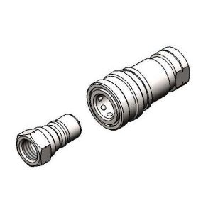 T&S AW-5B Water Appliance Connector, 3/8 Inch NPT Quick Disconnect, Stainless Steel | AV3LLN