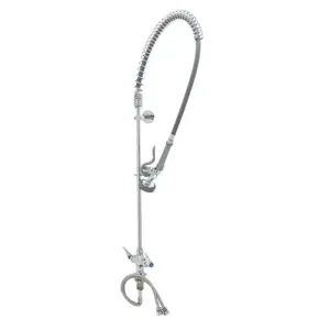 T&S B-0113-BR Pre-Rinse Faucet, Spring Action, Single Hole Mt, 44 Inch Hose, 6 Inch Bracket | AV3MAG