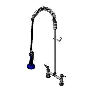 T&S B-0123-08 Pre-Rinse Faucet Unit, 8 Inch Deck Mt., With 1/2 Inch NPT Female Inlets | AV3MBZ