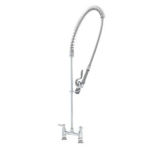 T&S B-0123-C Pre-Rinse Faucet Unit, 8 Inch Deck Mt, Low-Flow Spray Valve, 44 Inch Hose Asm. | AV3MDQ