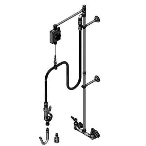 T&S B-0130 Pre-Rinse Faucet, Balancer, Wall Mount, 8 Inch, QD Low Flow Valve/Hook Nozzle | AV3MEM