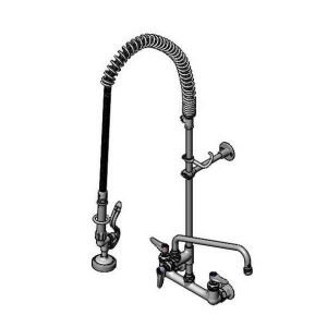 T&S B-0133-A12B-TEE Pre-Rinse Faucet, 12 Inch Nozzle, Wall Bracket, Accessory Fitting Tee | AV3MHT