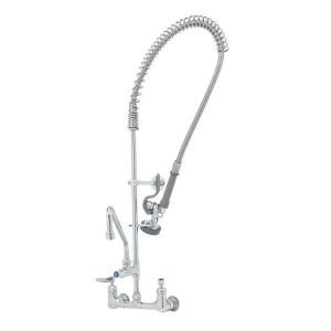 T&S B-0133-A16-CR-B Pre-Rinse Faucet Unit, 8 Inch Wall Mount, Add-On Faucet, 16 Inch Swing Nozzle | AV3MHW