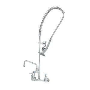 T&S B-0133-ADF06-B Pre-Rinse Faucet, Spring Action, Wall Mount, 8 Inch Centers | AV3MHZ