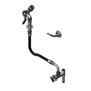 T&S B-0165-C35-68H Washdown Hose Unit, Add-On Faucet, 68 Inch Flex Hose, Spray Valve | AV3MPT