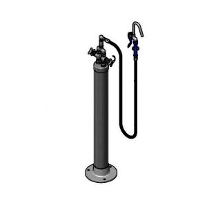 T&S B-0187 Kettle Kaddy, Hook Nozzle With Flexible Hose, Hot And Cold Controls | AV3MRN