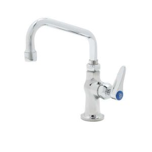 T&S B-0207-CR-LS Single Hole Pantry Faucet, Deck Mt., Ceramic Cartridges, 6 Inch Swing Nozzle | AV3MYD