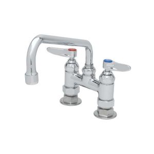 T&S B-0226 Double Pantry Faucet, Deck Mt., 4 Inch Centers, 10 Inch Swing Nozzle | AV3NAW