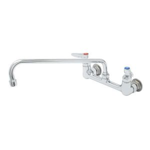 T&S B-0230-14-CR-SC Mixing Faucet, Wall Mt., 8 Inch, 14 Inch Swing Nozzle And Lever Handles | AV3NBU