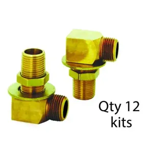 T&S B-0230-K-M12 Installation Kits, 1/2 Inch NPT Inlet, Pack of 12 | AV3NCM