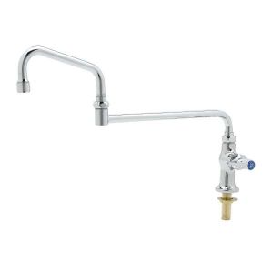 T&S B-0255-18DJX-CR Single Pantry Faucet, Single Hole, Deck Mount, Cerama | AV3NFW
