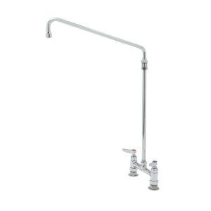 T&S B-0280 Mixing Faucet, Deck Mt., 8 Inch, Elevated 18 Inch Swing Nozzle | AV3NHD