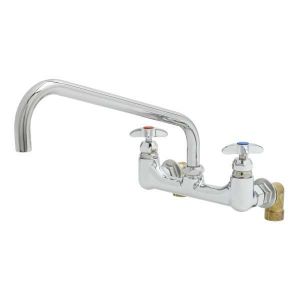 T&S B-0290-14 Mixing Faucet, 8 Inch Wall Mount, 14 Inch Swing Nozzle, Inlet Elbows | AV3NHV