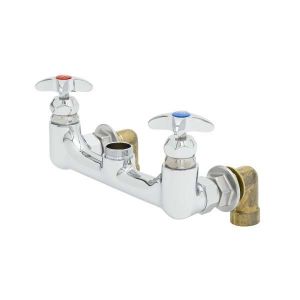 T&S B-0290-LN Mixing Faucet, Swivel Outlet, 8 Inch Wall Mount, Inlet Elbows, Less Nozzle | AV3NHZ