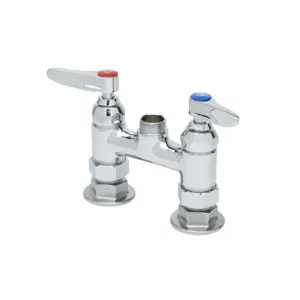 T&S B-0326-LN-SC Faucet, Deck Mt., 4 Inch, Spring Check Cartridges, Less Nozzle | AV3NPB