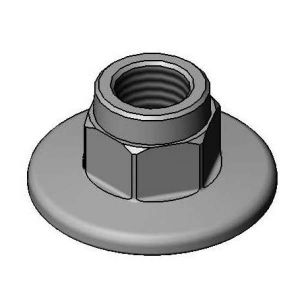 T&S B-0481 Wall Flange, 1/2 Inch NPT Inlet, 3/8 Inch NPT Outlet | AV3NVQ