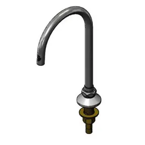 T&S B-0545-F15-LW Swivel Gooseneck, With Plain End, 1.5 GPM Flow Control, Lock Washer | AV3NZF