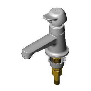 T&S B-0712-PA Sill Faucet, Pivot Action Metering, 1/2 Inch NPSM Male Shank, 2.2 GPM Aerator | AV3PJC