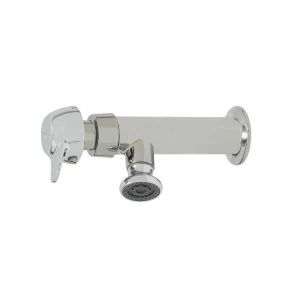 T&S B-0800-PA Wash Sink Faucet, Pivot Action Metering, 1/2 NPT-F Inlet, Rosespray | AV3PKG