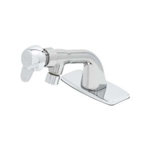 T&S B-0805-VR-F5-PA Lavatory Faucet, VR Deck Plate, Pivot-Action Metering, 0.5 GPM VR Outlet Device | AV3PKT