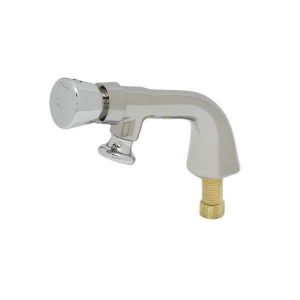 T&S B-0806 Metering Faucet, Single Temperature, Push Button Cap, Rosespray | AV3PKX