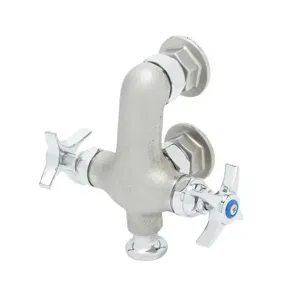 T&S B-0810-RGH Mixing Faucet, Vertical, 1/2 Inch NPT Female Inlets, 4-Arm Handles | AV3PLG