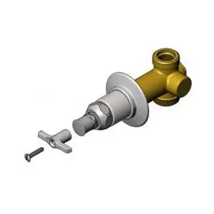 T&S B-1027 Concealed Straight Loose Key Stop, 1/2 Inch NPT Female Union Coupling Nut | AV3PVX